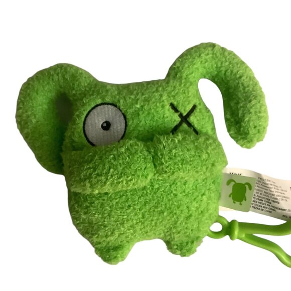 UglyDolls Little Ugly Ice-Bat Clip-On Plush Keychain Toy 4" Green & Black - Picture 2 of 5